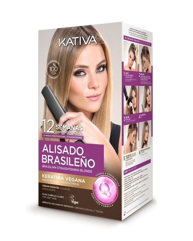 Brazīlijas keratīna procedūra blondiem matiem (vegāniska) Friziermākslas procedūras