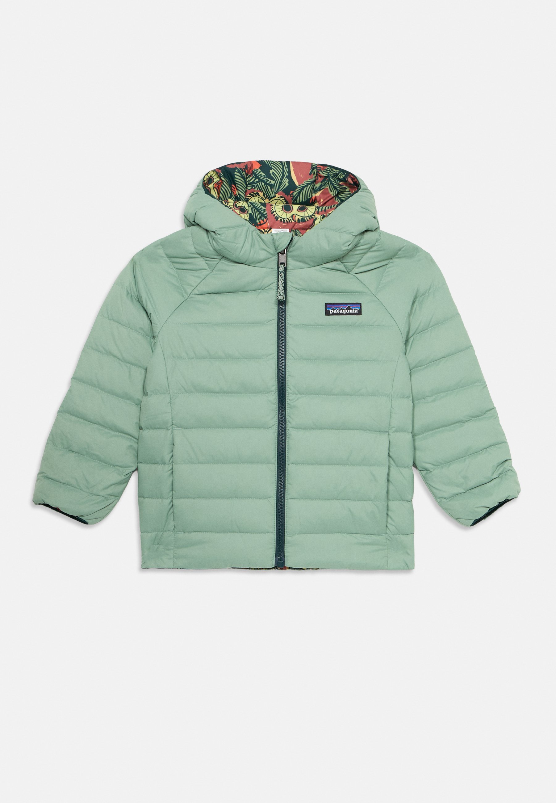 Patagonia BABY WENDBARER HOODY UNISEX - Daunenjacke - Mint/Orange