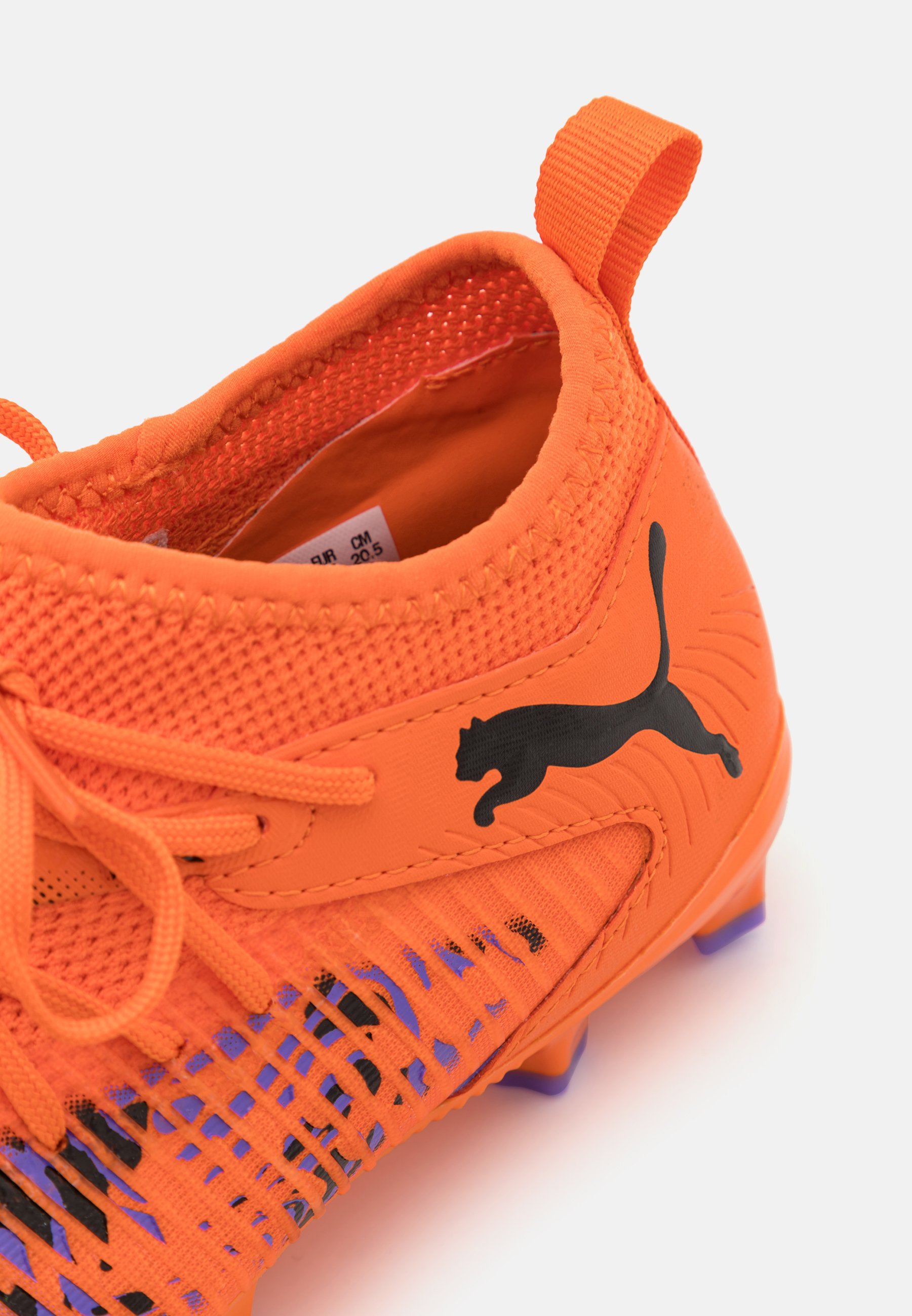 Puma FUTURE 8 MATCH CREATIVITY FG/AG JR UNISEX - Voetbalschoenen voor stevige ondergrond - oranje klaproos/zwart/gifroze