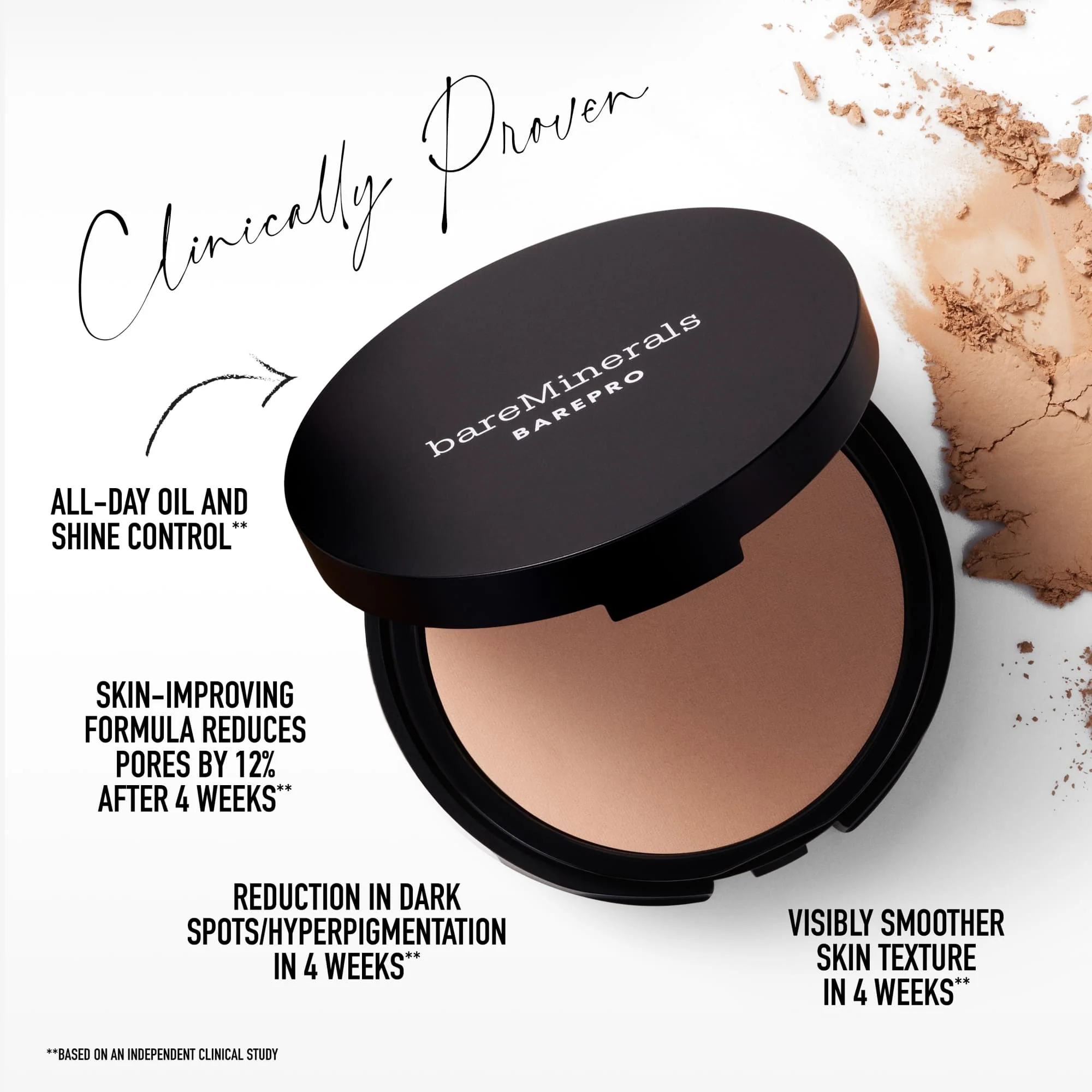 Viso BAREPRO 24HR Skin-Perfecting Powder Foundation - Fondotinta compatto, Fondotinta in polvere