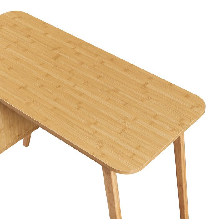 Bureau Tysvær bambou 75 x 105 x 48 cm naturel / blanc crème