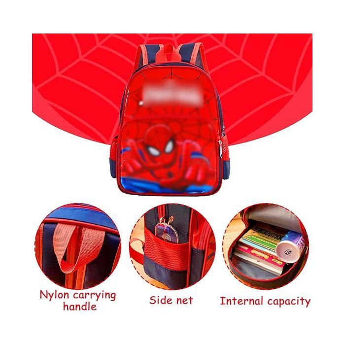 Mochila infantil de Spiderman, mochila escolar de dibujos animados, gran capacidad para niños y niñas, mochila escolar ajustable.