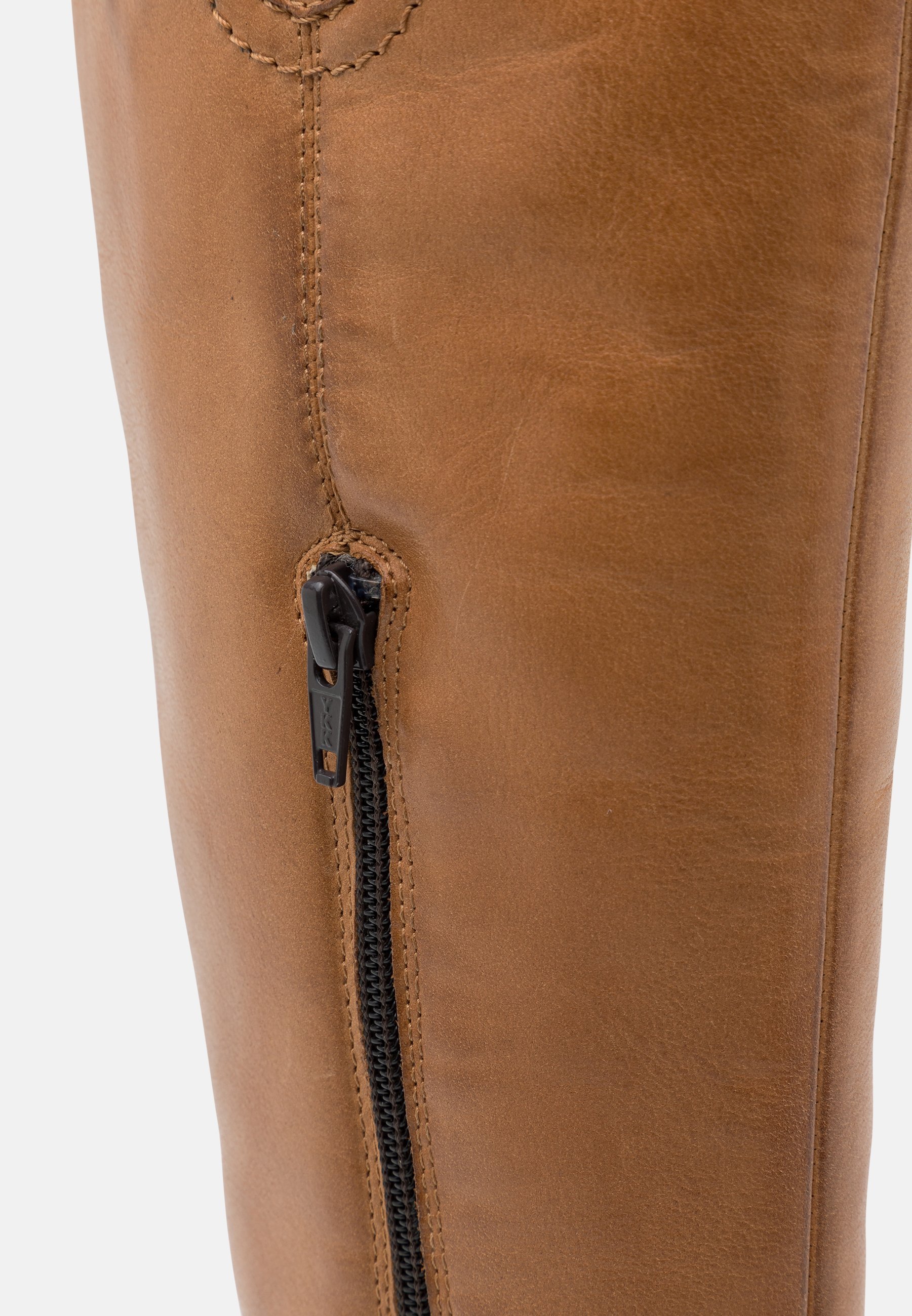 Anna Field LEATHER - Kozačky - koňaková