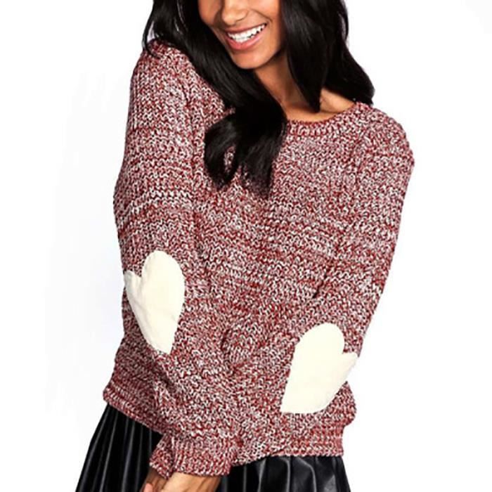 Suéter feminino de grife, cor r, branco e vermelho