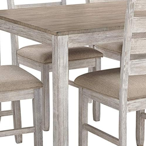 Esszimmer-Set (20 Zoll) mit Tisch und 6 gepolsterten Stühlen