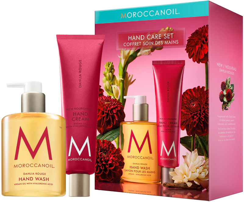 Darčeková sada na ruky Moroccanoil Body Dahlia Rouge