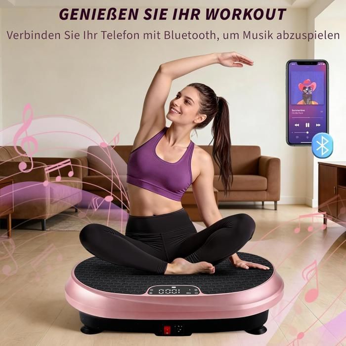 Plateforme vibrante - NETTLIFE - Version Pro - 199 niveaux (9 programmes) - Haut-parleur intégré - Charge 150 kg