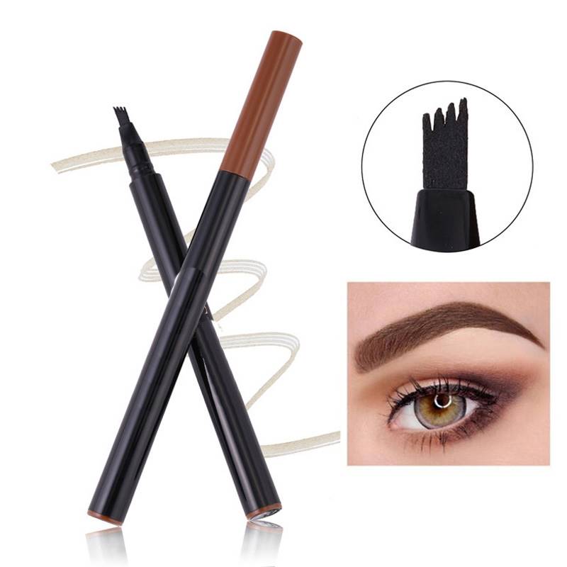 Wodoodporny długopis do tatuażu brwi metodą microblading z widełkową końcówką, narzędzie do poprawiania rysunku, kredka do brwi, MA Makeup
