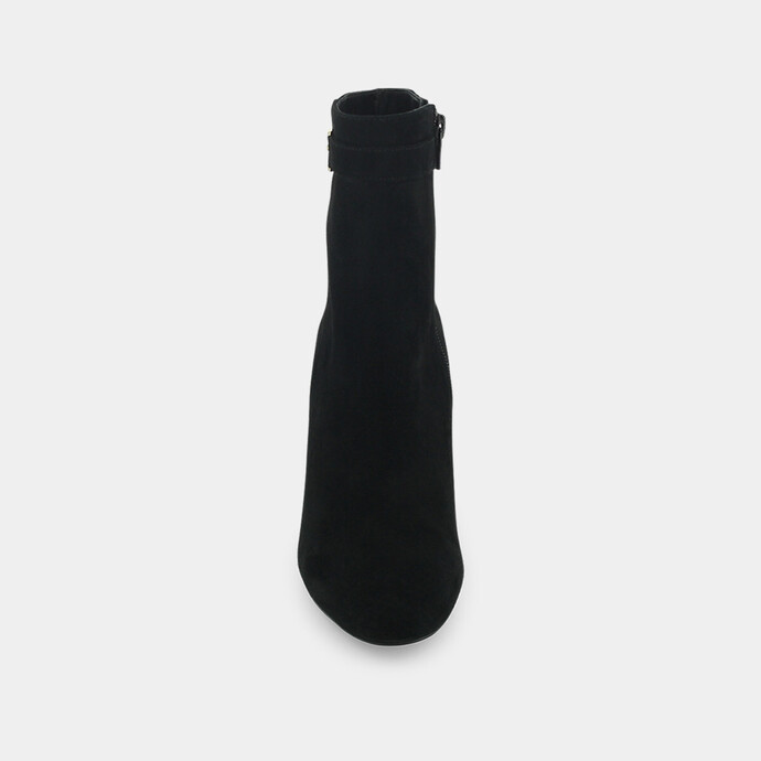 Bottines à boucle  en velours noir