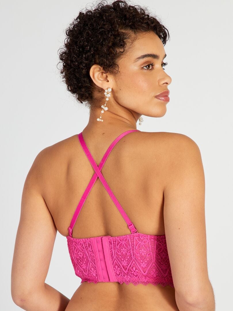 Sutiã bustiê de renda - ROSA