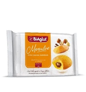BIAGLUT Biaglut, snacks fourrés à la crème Gianduia, 200 g, sans gluten