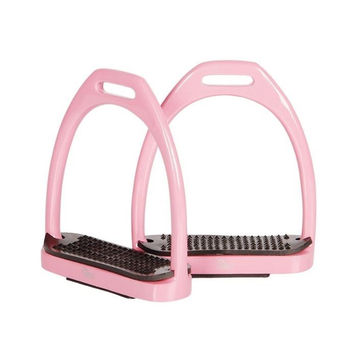 Harry's Horse Coloured Aluminium Riding Stirrups - Pink - 12 cm