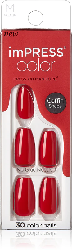 Unhas postiças KISS imPRESS Color Medium