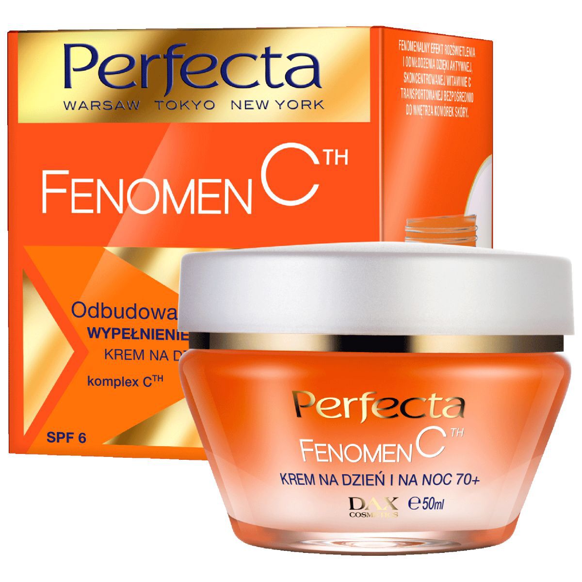 Cremă de față Perfecta regeneratoare și antirid 70+ 50ml Fenomen C