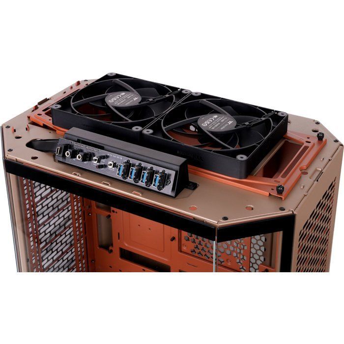 Case per PC (alimentatore non incluso) - THERMALTAKE - The TOWER 600 - Mid-Tower - Formato ATX - 2 ventole da 140 mm incluse - Sabbia e ghiaia