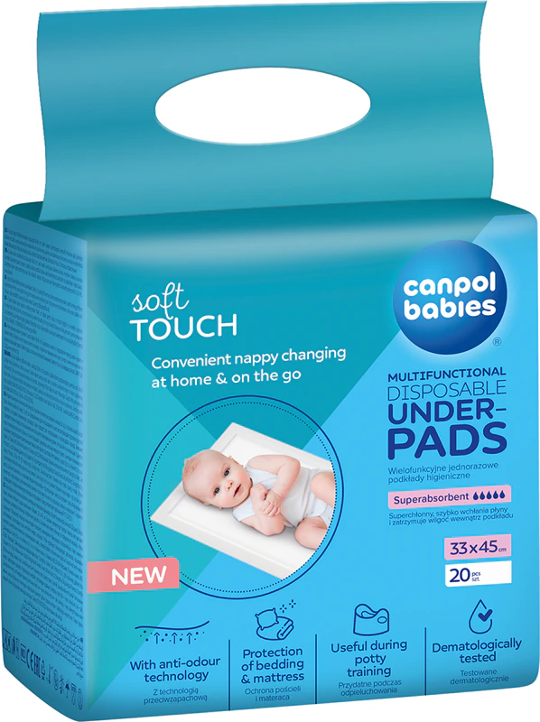 Canpol baby's wegwerp onderleggers wegwerp aankleedmatjes