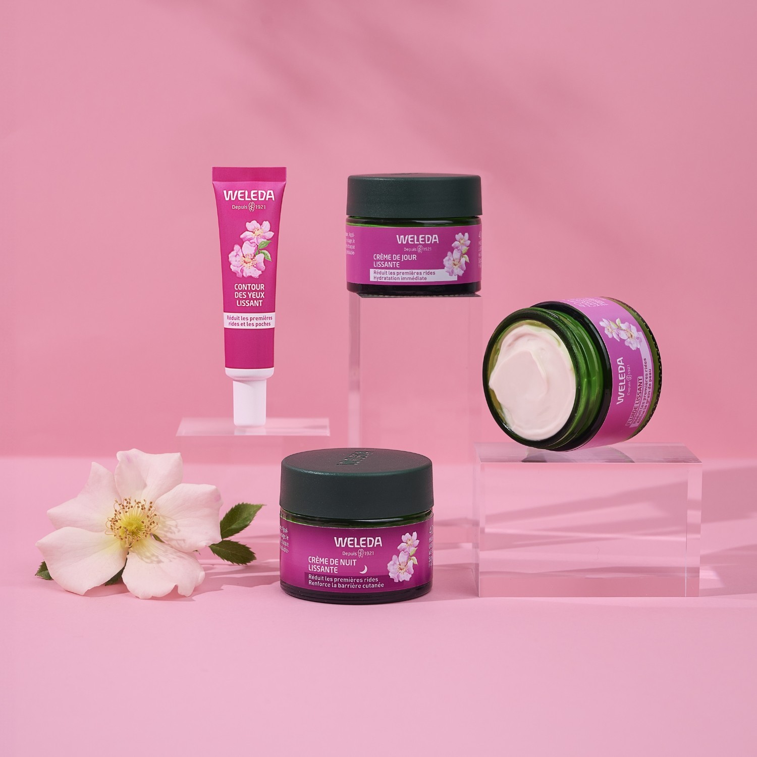 Weleda Contour des Yeux lissant Rose musquée & Thé blanc