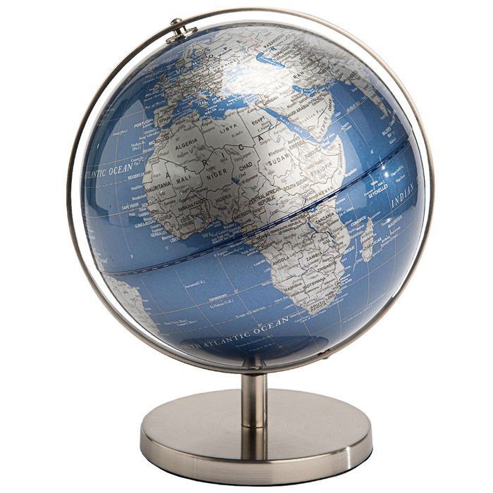 Décoration Globe Terrestre Bleu