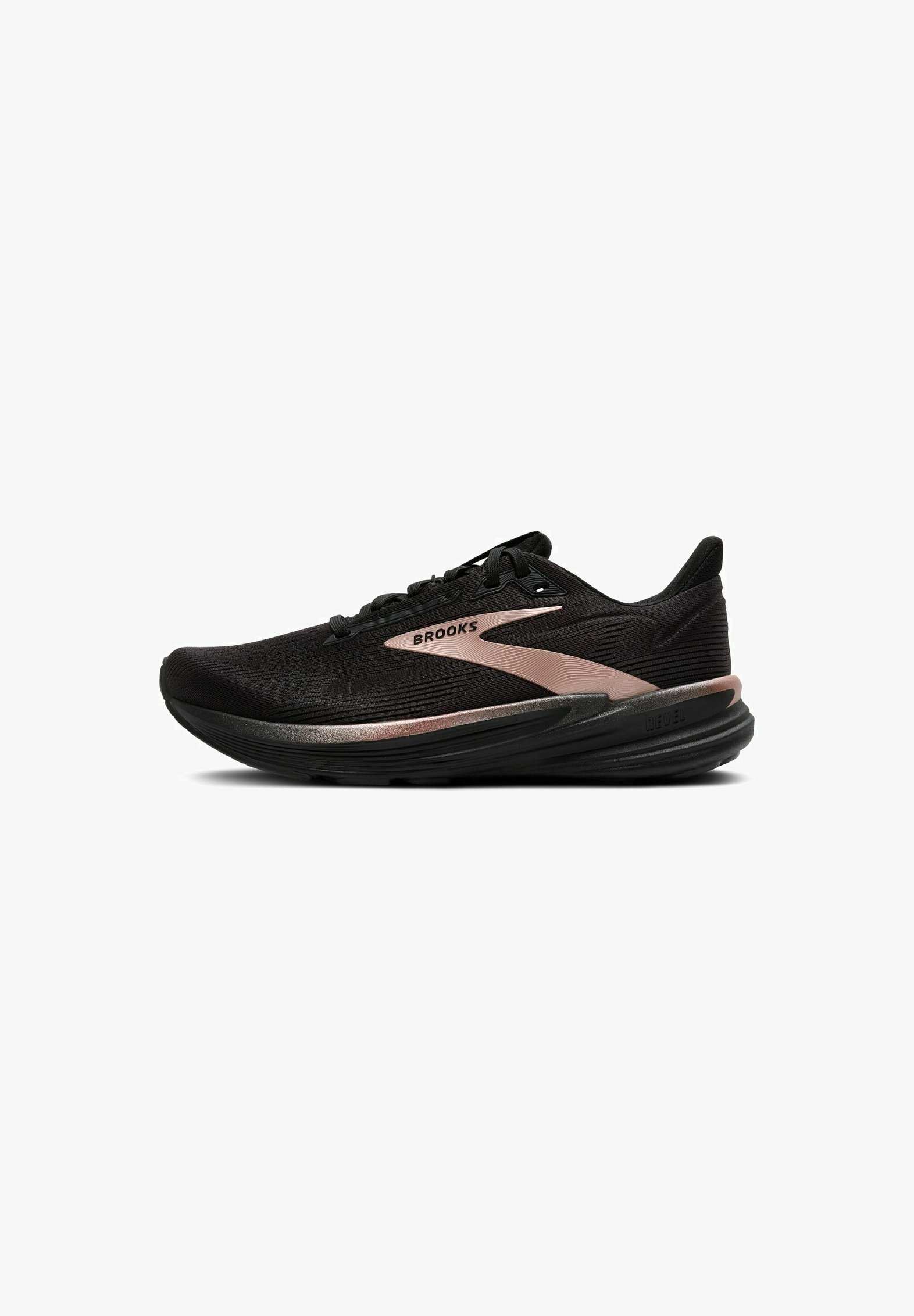 Brooks REVEL 8 - Hardloopschoenen voor op de weg - zwart zwart roségoud