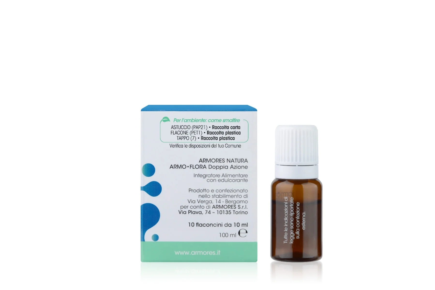 ARMORES NATURA Armores Armo Flora Dubbele Actie 10 flesjes van 10 ml Balans van de darmflora