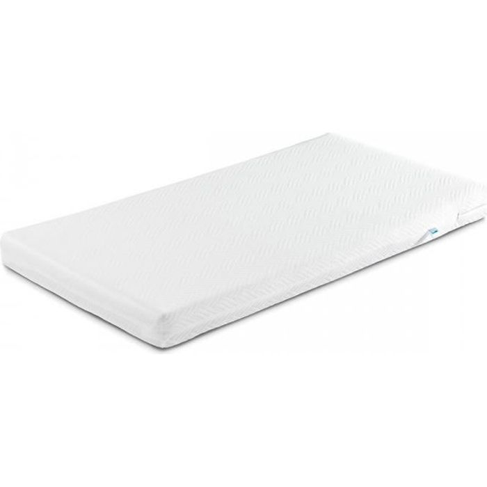 Colchón infantil de espuma y fibra de coco - Marca - 120x60 - Grosor 9cm - Soporte equilibrado - Funda extraíble