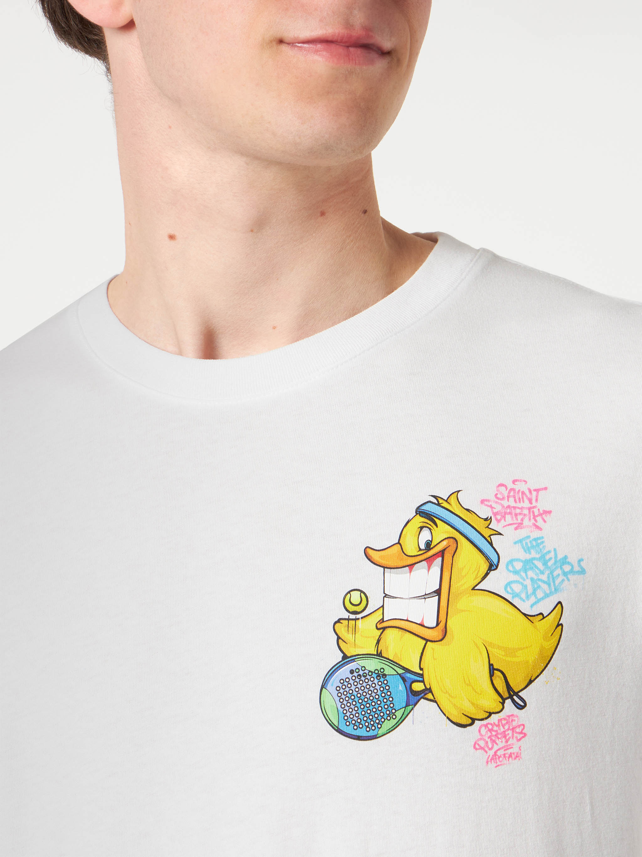 T-shirt da uomo con stampa papera Crypto | CRYPTO PUPPETS® EDIZIONE SP
