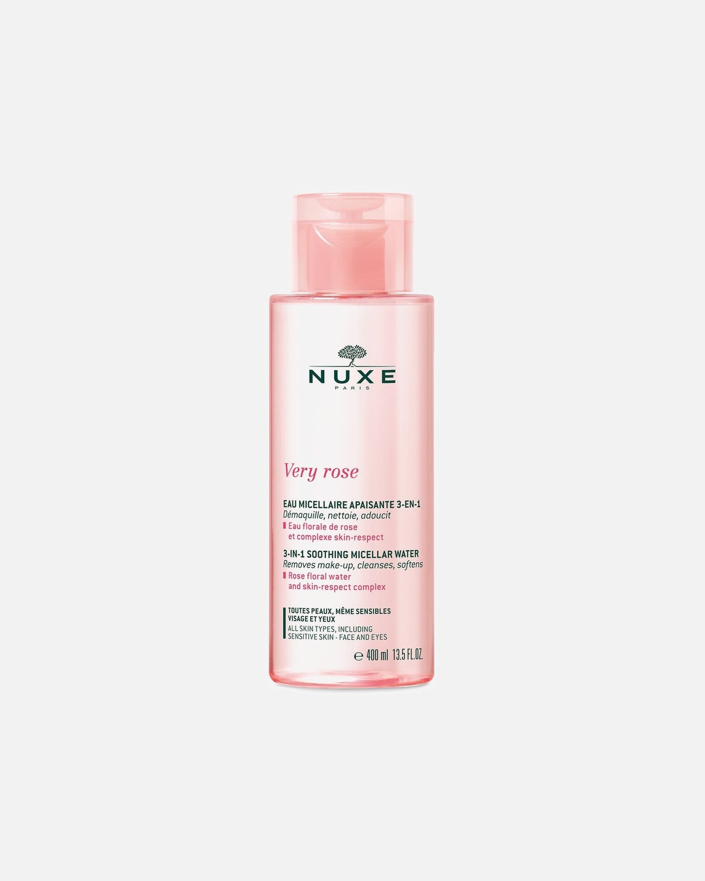 NUXE micelārais ūdens Very Rose 3-in-1 Shooting micelārais ūdens - 400 ml