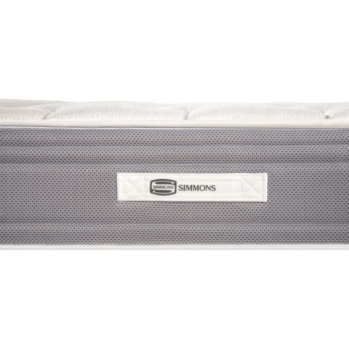 SIMMONS - Conjunto doble de colchón de muelles ensacados + base de cama 2x80x200 cm - RSW4