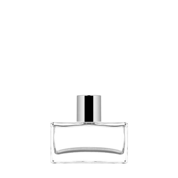 Flacon rectangulaire en verre transparent FEA 15 de 50 ml