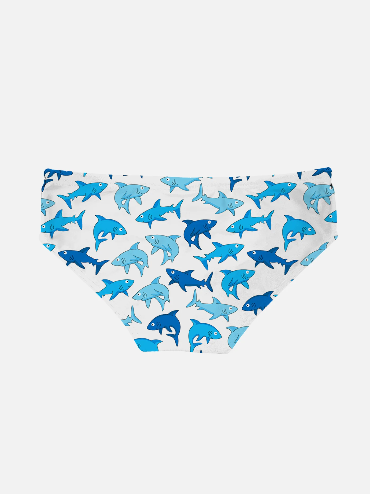 Slip de bain garçon à imprimé requin bleu