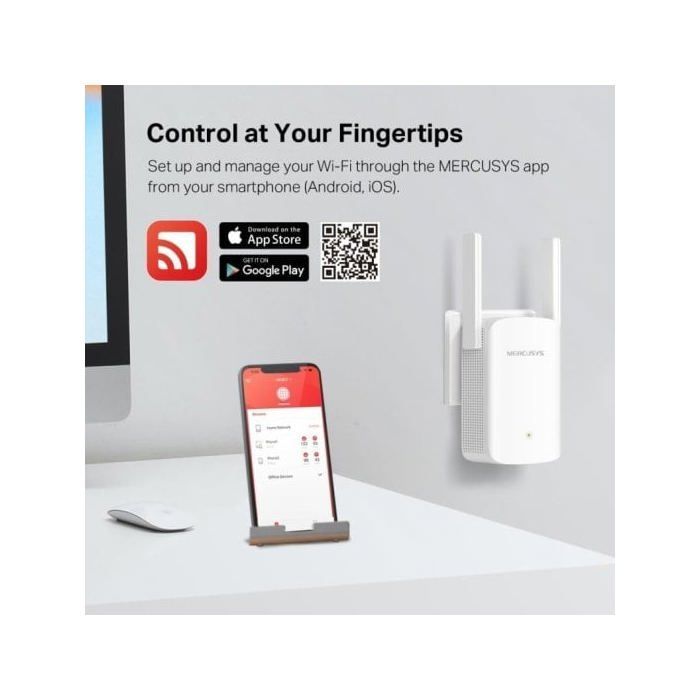 Répéteur réseau - MERCUSYS - ME60X - 1000 Mbit/s - Wi-Fi 6 - Couleur blanche