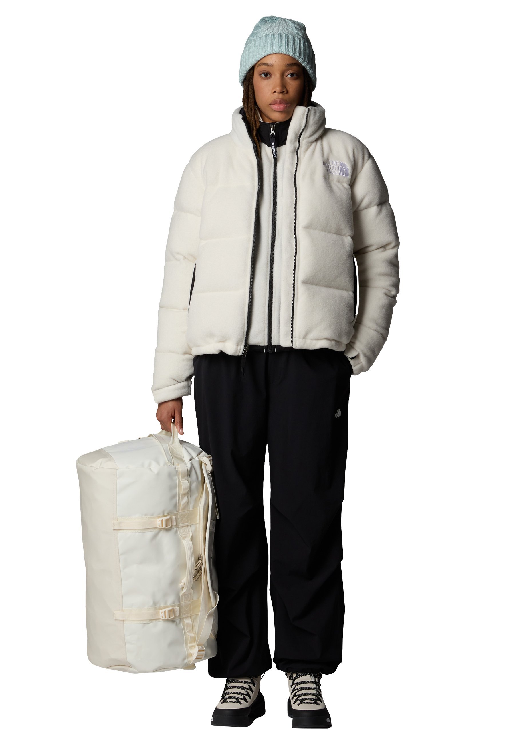 The North Face GLENCLYFFE URBAN UNISEX - Enkellaarsjes met vetersluiting - wit duin/zwart