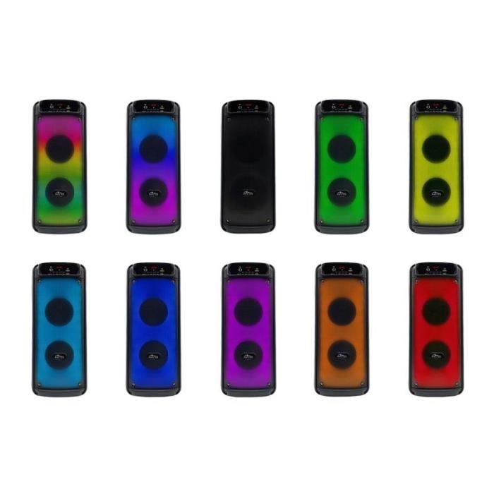 Enceinte sans fil - Media-Tech - Flamebox UP - Bluetooth 5.0 - 600W - RGB lumineux