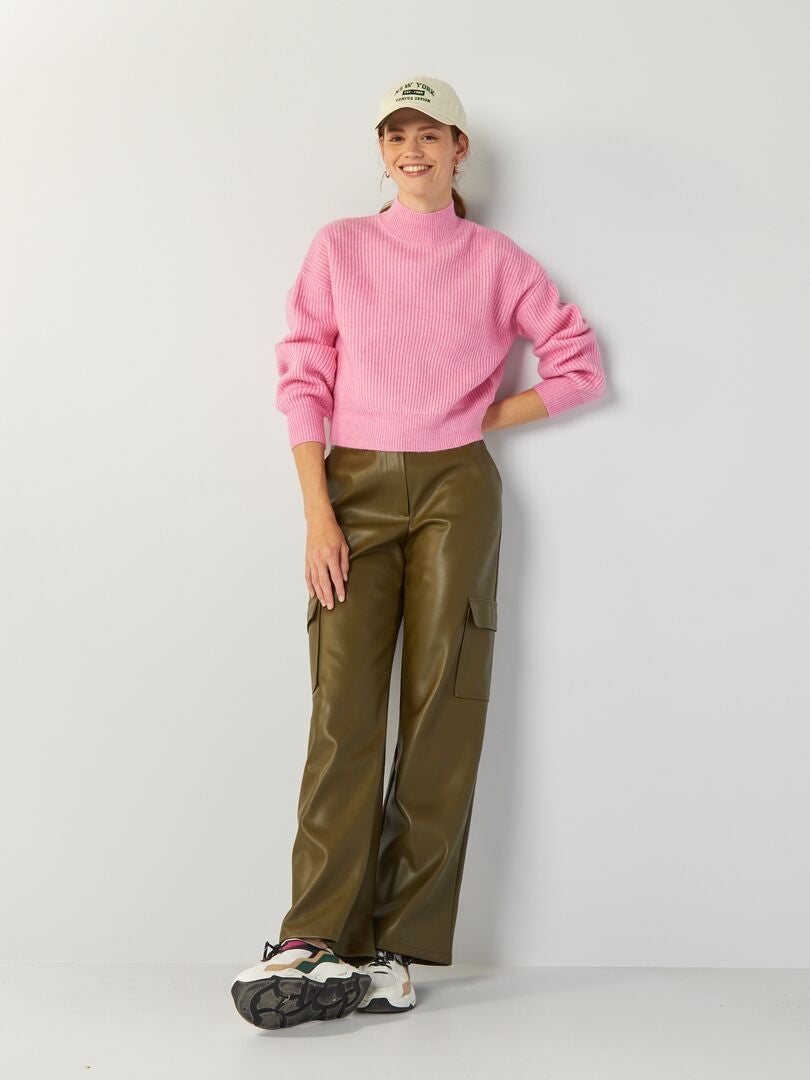 Spodnie cargo - KHAKI