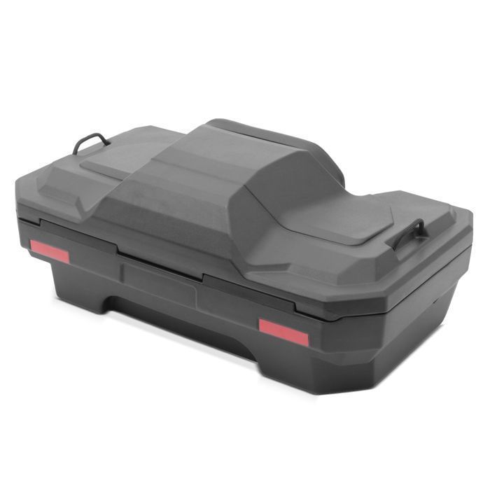 Maleta superior Bagtecs QT3 de 82 L para quad/ATV - Maleta trasera impermeable negra con respaldo