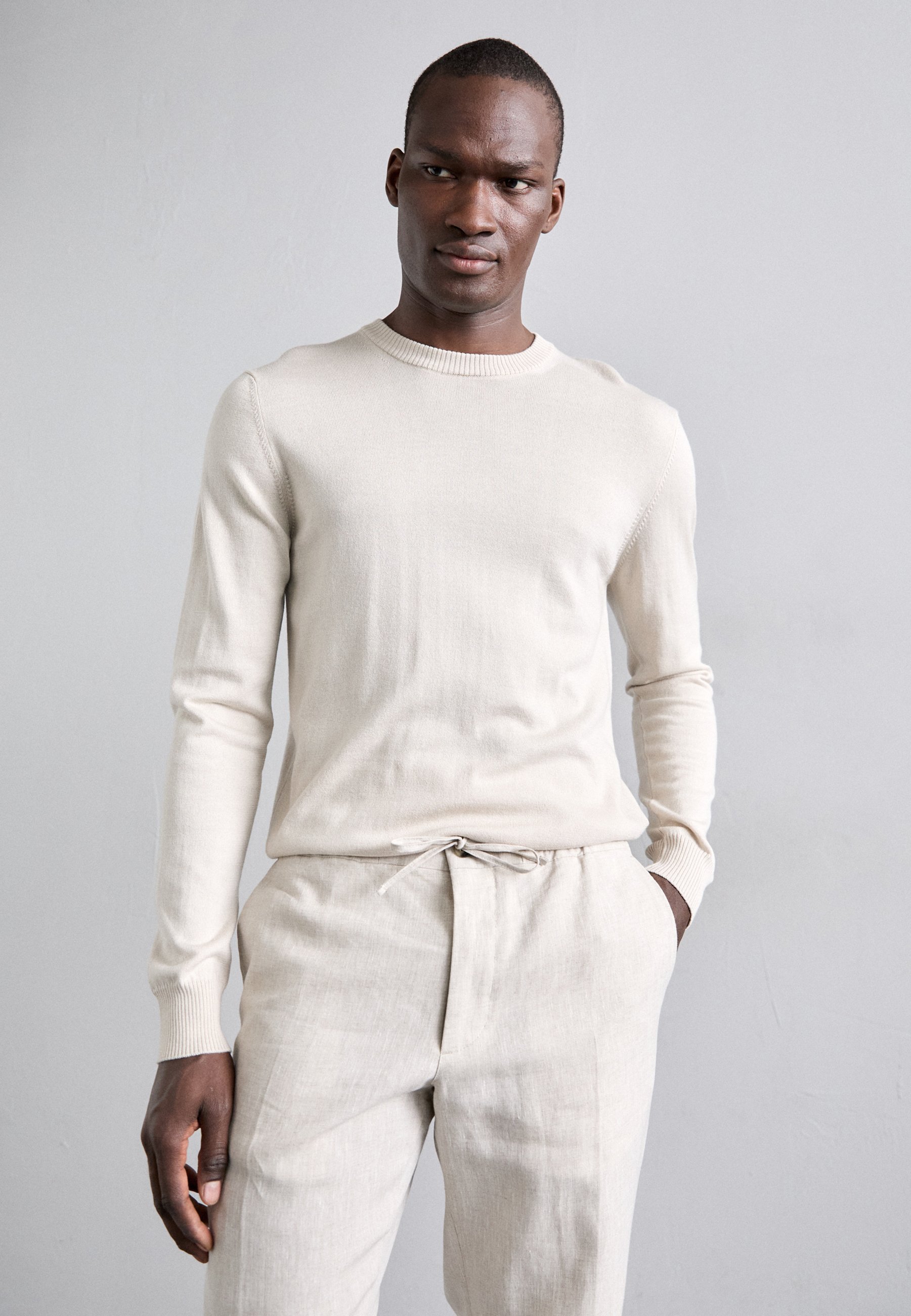 J.LINDEBERG SOREN DRAPE PANTS - Broek - moonbeam