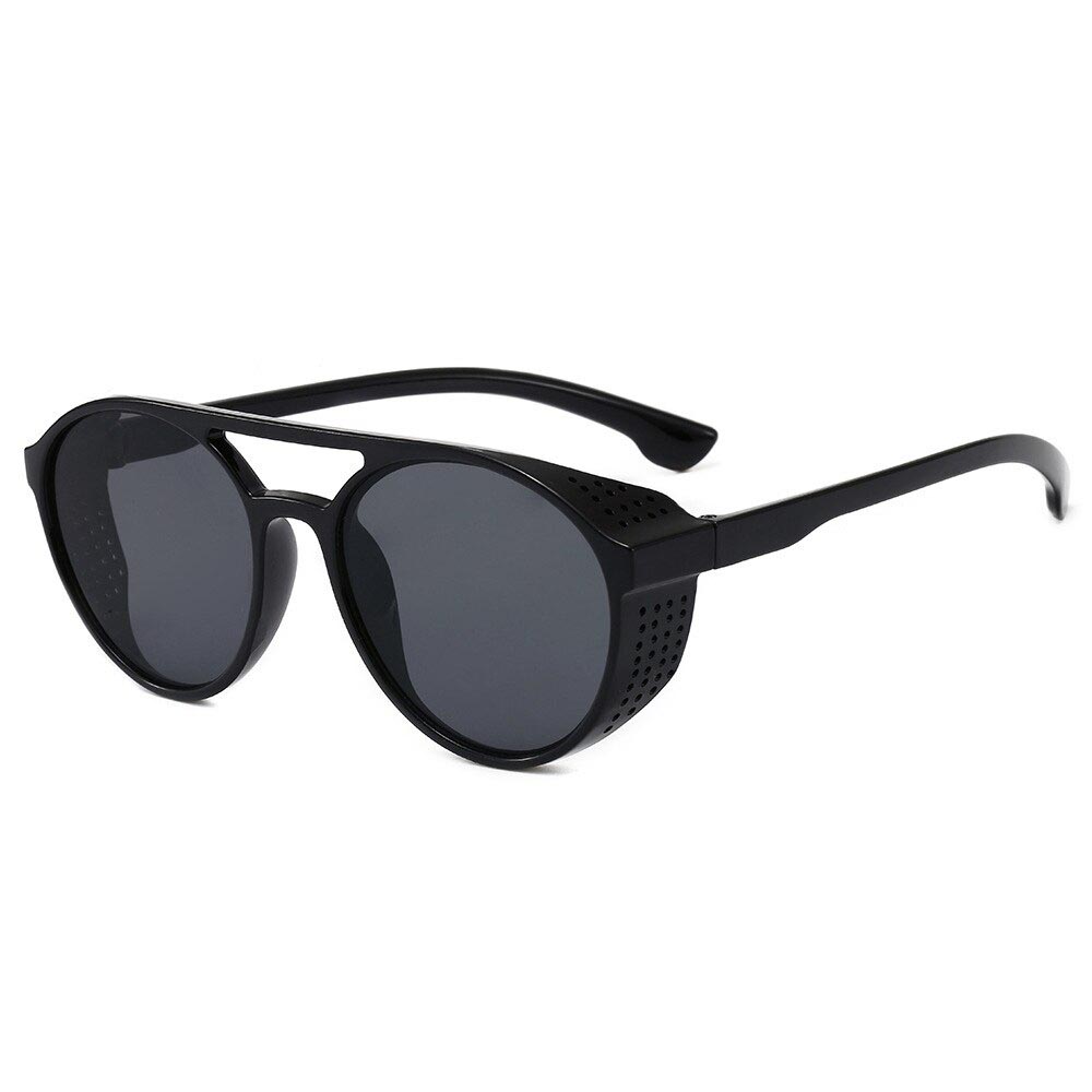 Neue Retro-Sonnenbrillen für Damen und Herren im Gothic-Steampunk-Stil mit Punk-TR-Rahmen