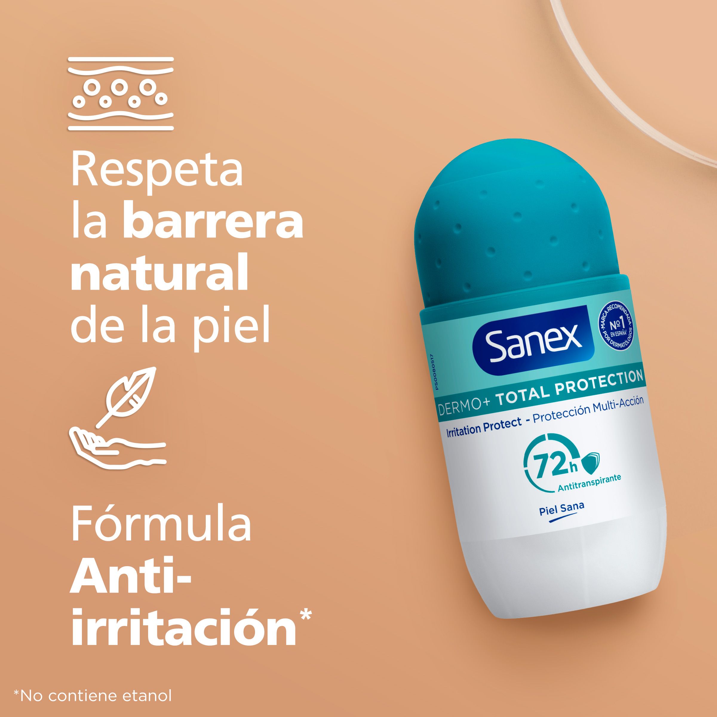 Rutulinis dezodorantas „Dermo Total Protection 72 val.“ antiperspirantas Rutuliniai dezodorantai