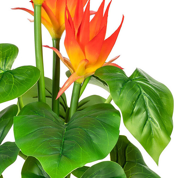 Kunstig Guzmania i plastpotte, 58 cm