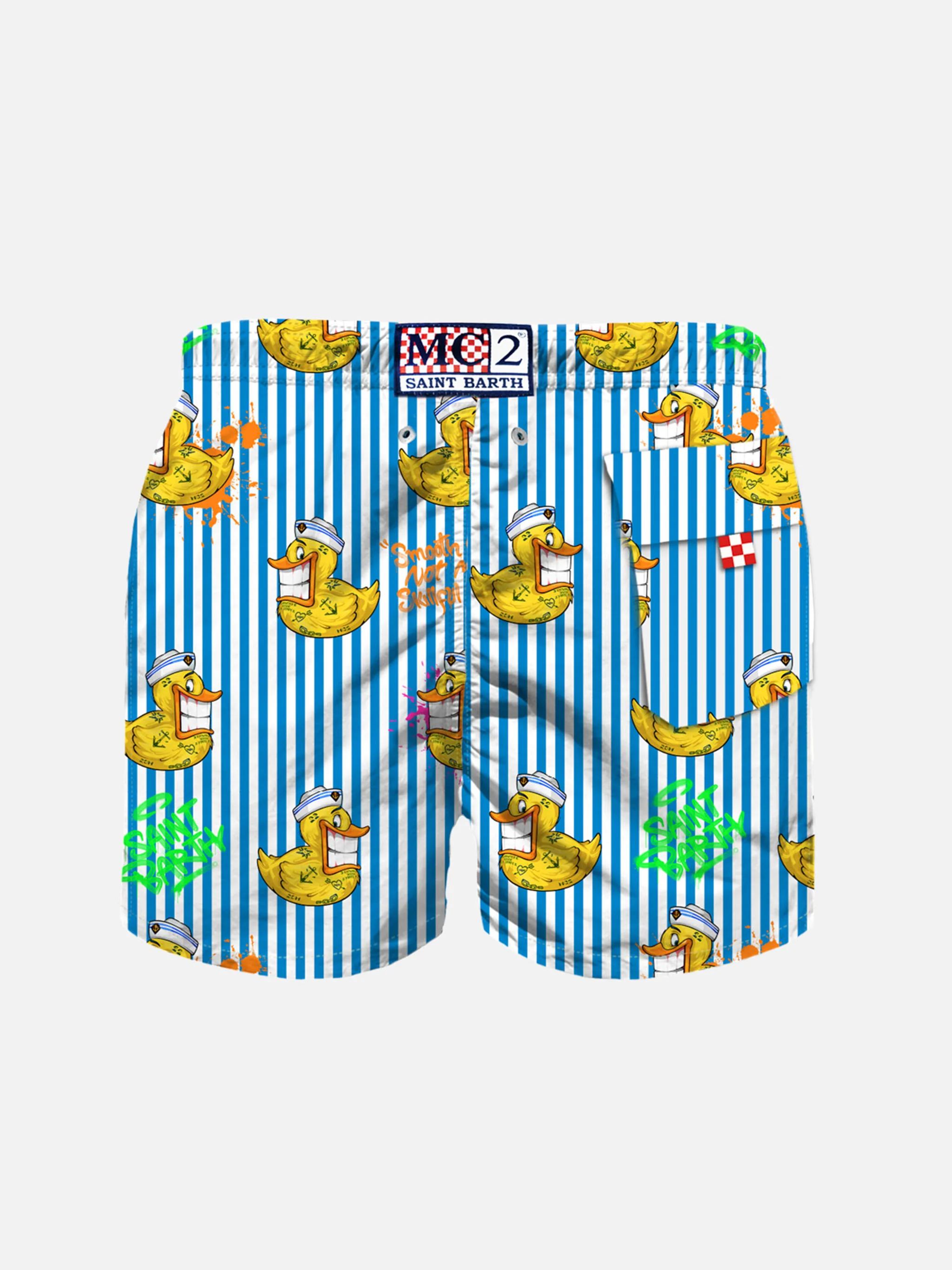 Costume da bagno da bambino con stampa papera Crypto | EDIZIONE SPECIA