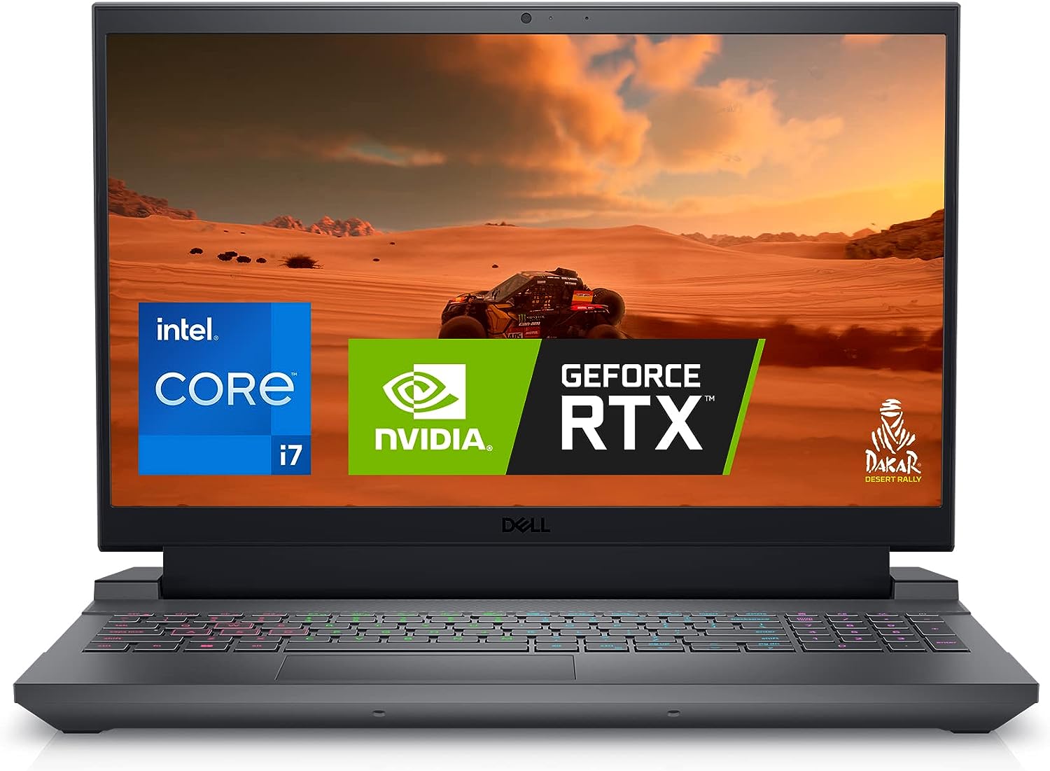 Dell G15 5530 gamer laptop - 15,6 hüvelykes FHD (1920x1080) kijelző, Intel Core i7-13650HX, 16 GB DDR5 RAM, 1 TB SSD, NVIDIA GeForce RTX 4060 8 GB GDDR6, Windows 11 Home, szerviz - sötétszürke