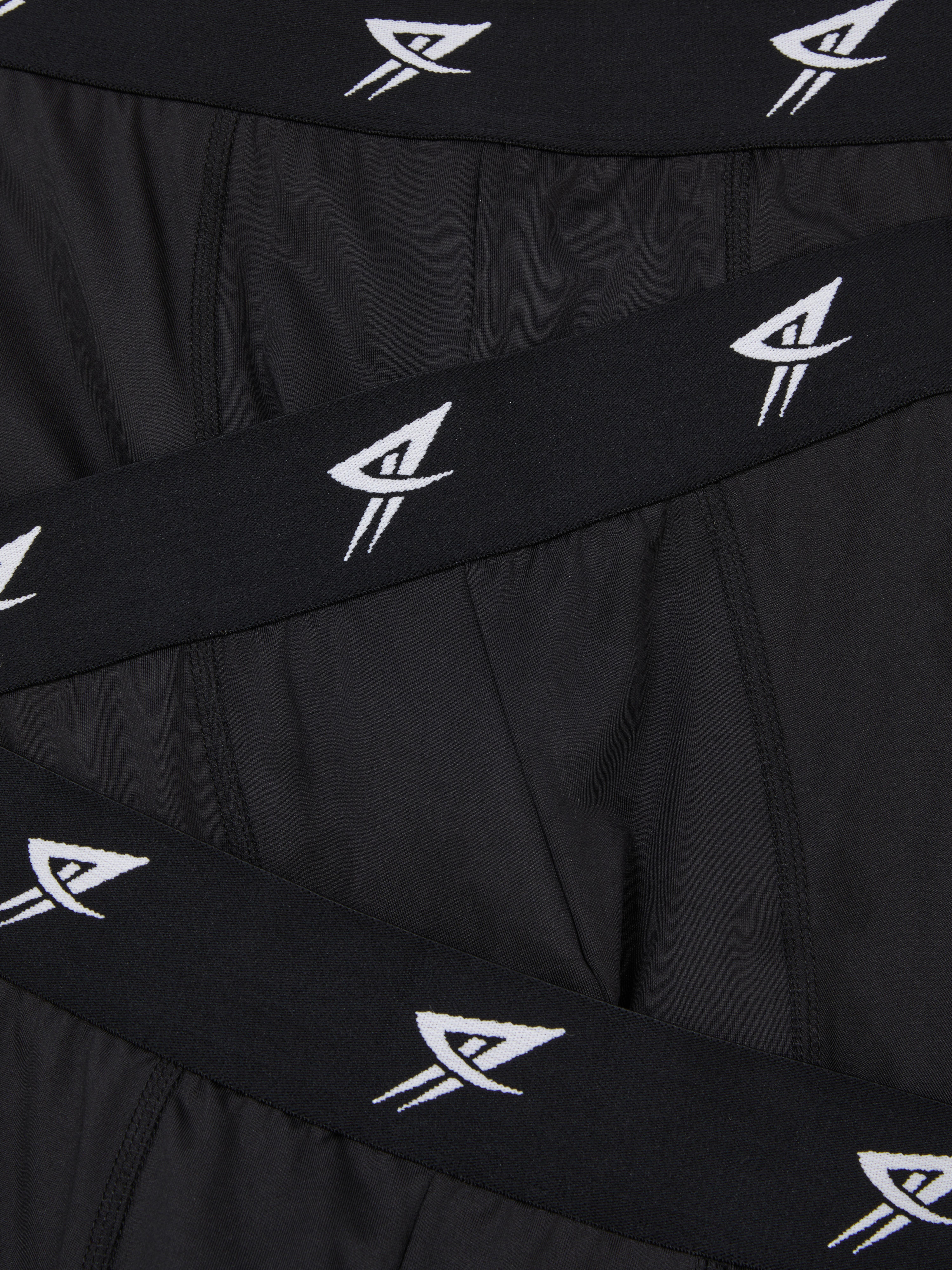 Boxeri sport, set de 3 boxeri sport cu talie elastică și logo