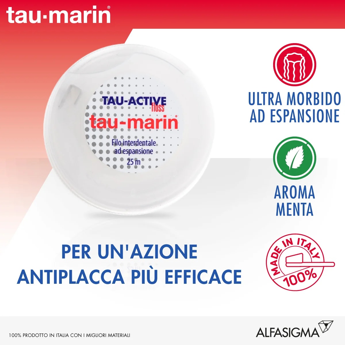 Fil dentaire à expansion active ALFASIGMA TAU MARIN Tau-Marin 25 m