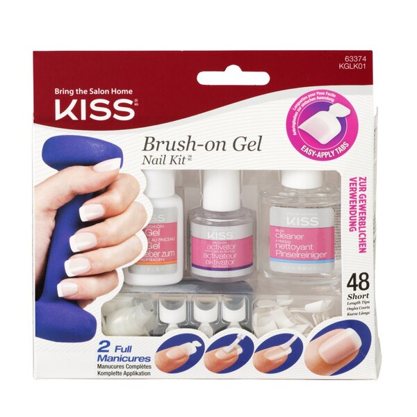 Kit gel cu pensulă Kiss<br>