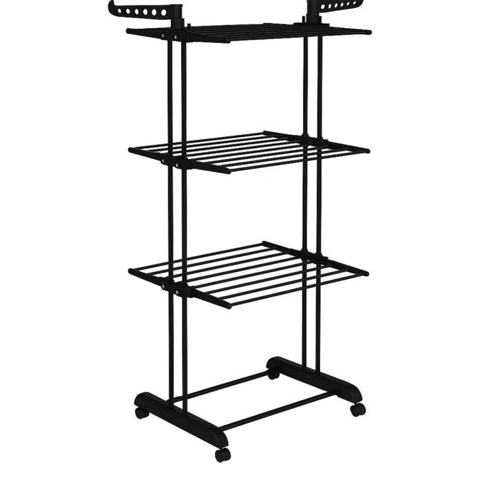 Clothes drying racks - LAUNDRY PROMO - Plastic - 120x170 cm - Black