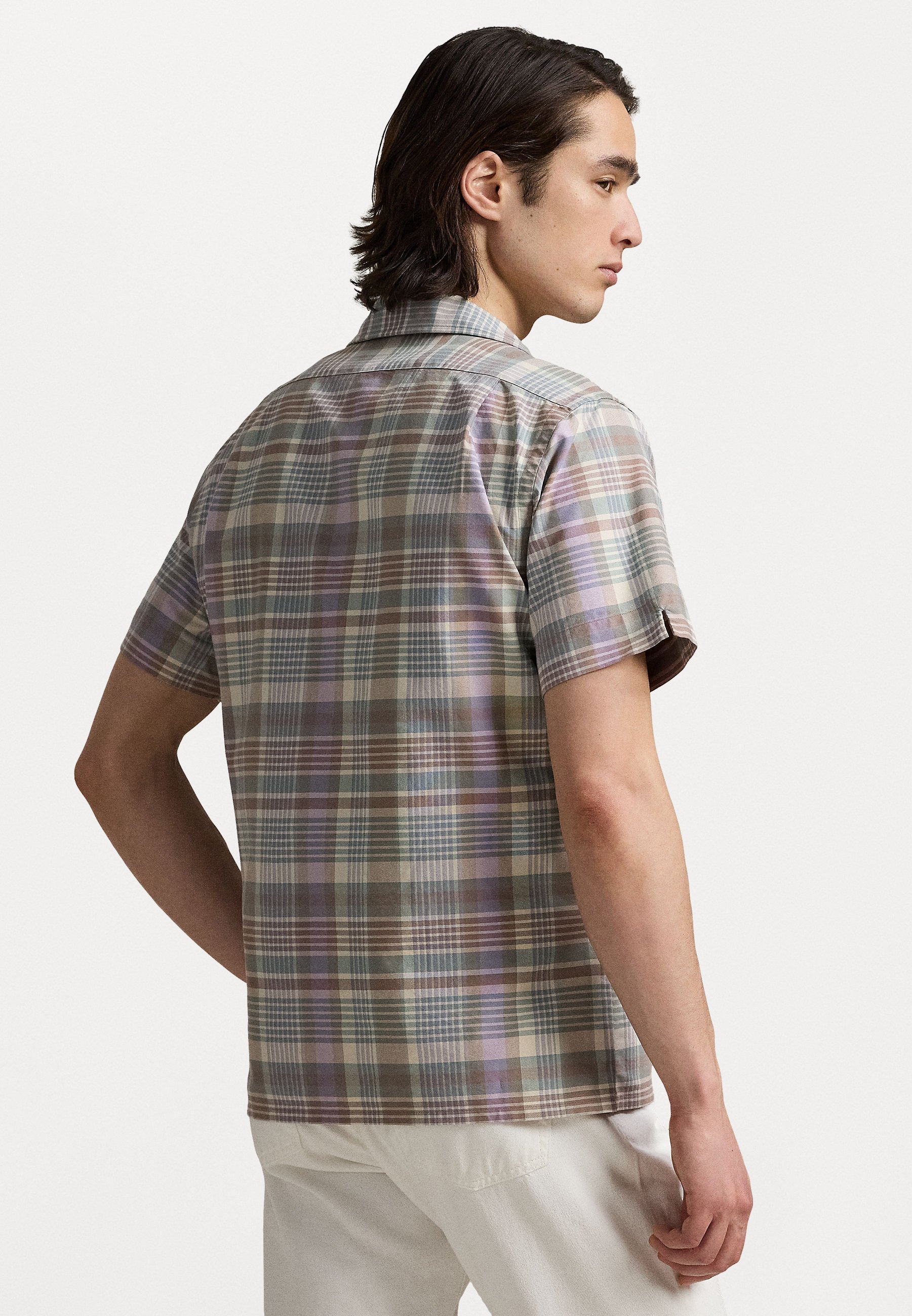 Chemise à manches courtes Polo Ralph Lauren - Vert kaki multicolore