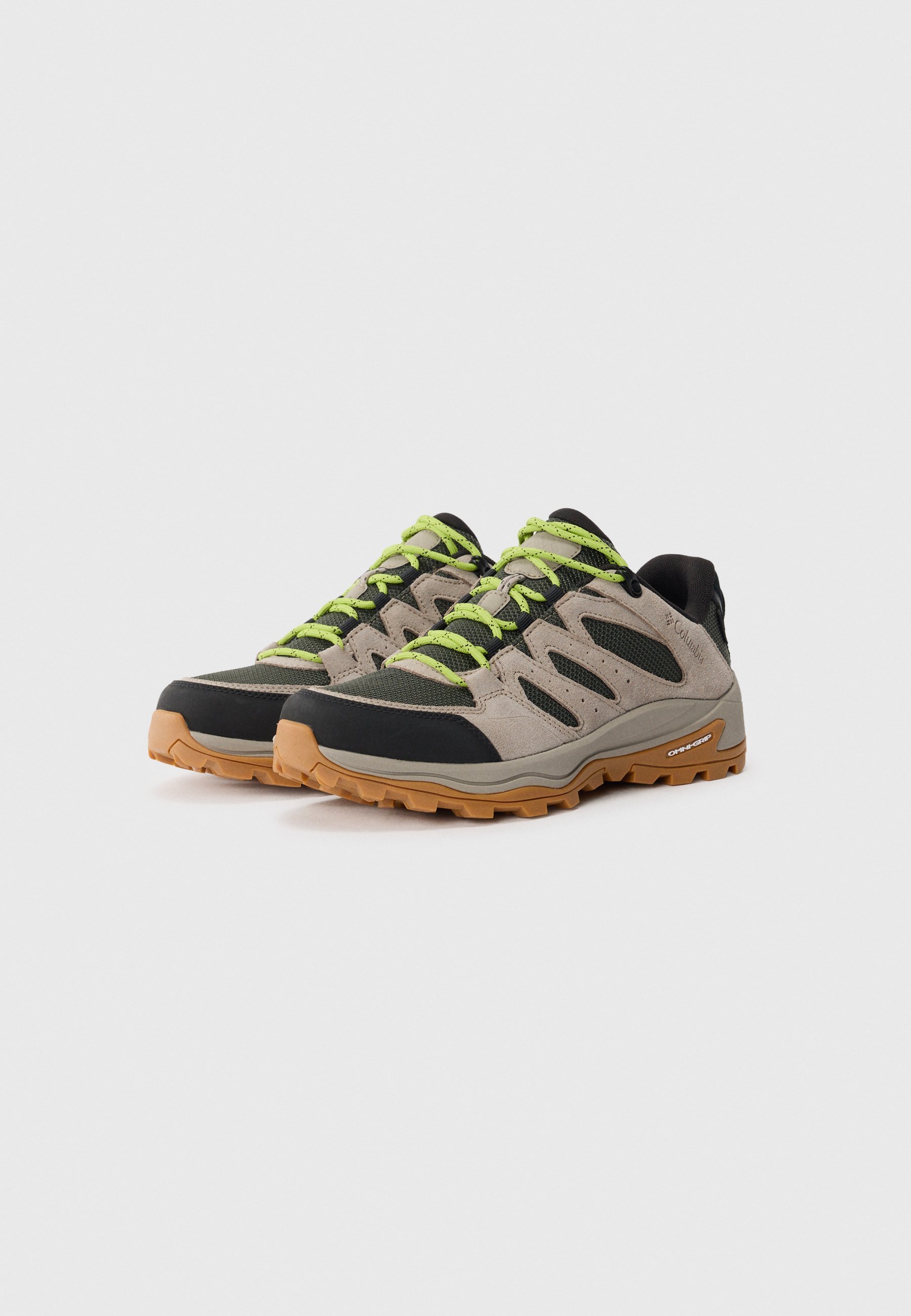 Columbia REDMOND IV - Chaussures de randonnée - gravier/vert napa