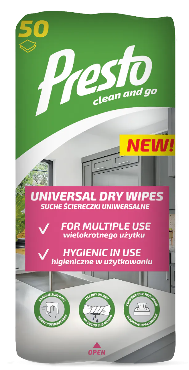 Presto Uniwersalne Suche Ściereczki Flow Pack