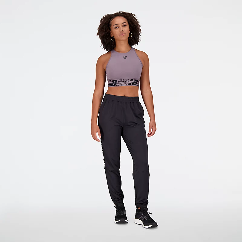 Damskie spodnie frotte Relentless - CZARNE