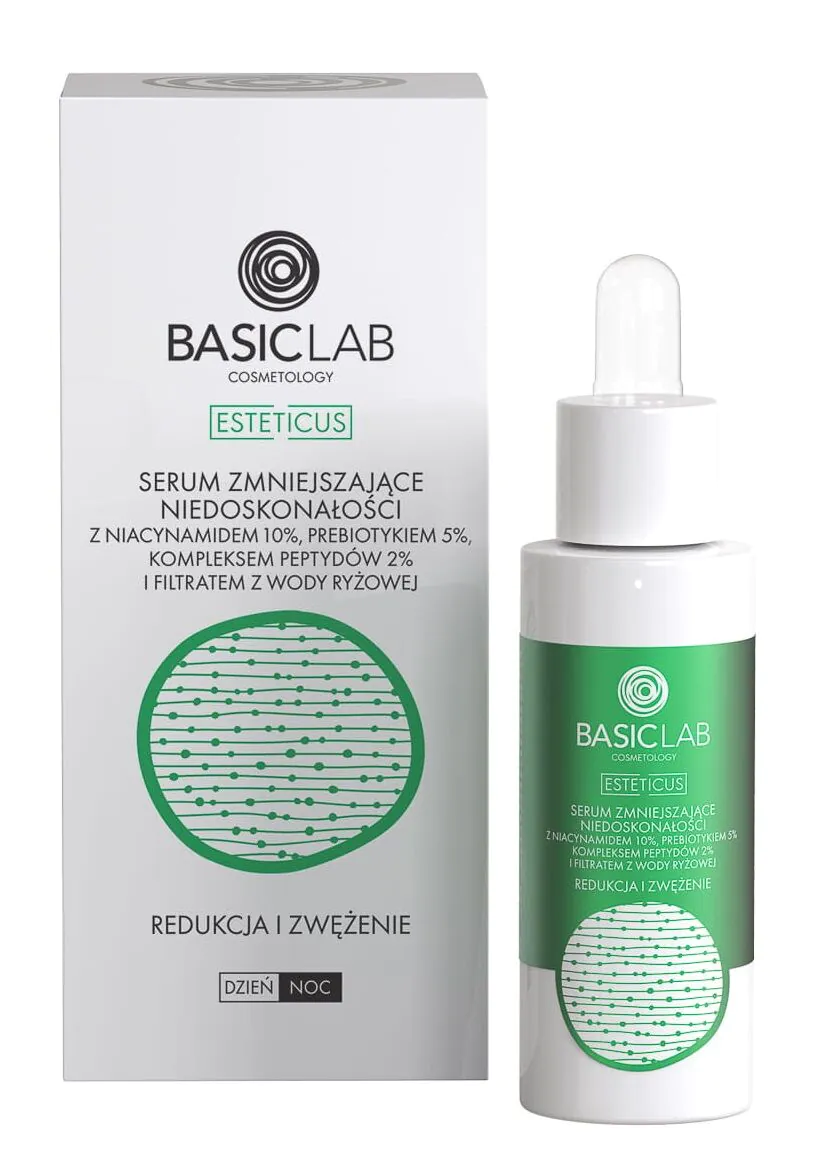 BasicLab Esteticus Serum zmniejszające niedoskonałości z niacynamidem 10%